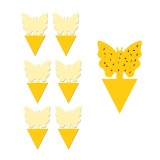 Cumpara ieftin Set capcana lipicioasa pentru insecte, fluturasi galbeni, 6 bucati, impotriva mustelor, tantarilor