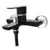 Baterie pentru cada/dus Fleko, 40 mm, cartus ceramic, para dus inclusa, Negru