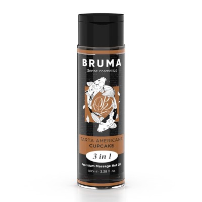 BRUMA &amp;ndash; Ulei de Masaj Premium cu Efect de &amp;Icirc;ncălzire Cupcake 3 &amp;icirc;n 1 &amp;ndash; 100 ml foto