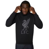 FC Liverpool hanorac de bărbați cu glugă Liverbird black - XL