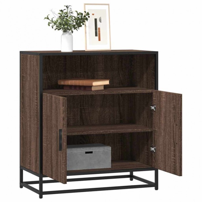 vidaXL Bufetă Stejar maro 68x35x76 cm Lemn prelucrat 849003