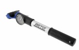 Pompa de mana, din aluminiu, cu manometru, lungime 24cm, valva AV,FV,DV Cod:588080590RM