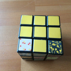 cub rubik model design floral flori fructe jucarie de colectie hobby