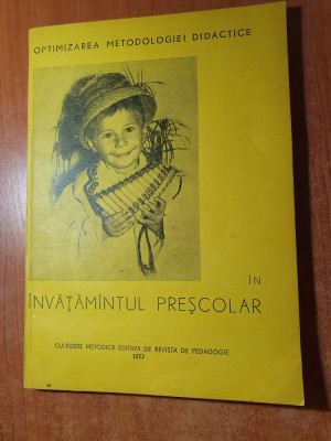 pedagogie-optimizarea metodologiei didactice in invatamantul prescolar 1980 foto