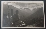 Fotografie tip Carte postala Taran roman in Alpii Transilvaniei, expusa la pavilionul expozitional de la Paris 1937