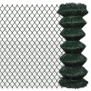 VidaXL Gard de legătură din plasă, verde, 1 x 25 m, oțel