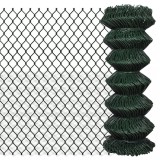 vidaXL Gard de legătură din plasă, verde, 1 x 25 m, oțel