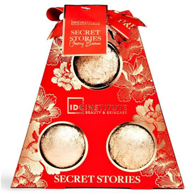 Set 3 bile de baie Secret Stories IDC Institute Cherry Blossom 44017, 300 g foto