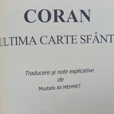 CORANUL.ULTIMA CARTE SF&Acirc;NTA.TRADUCERE DE MUSTAFA ALI MEHMET-2006 R4.