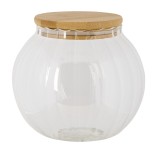 Cumpara ieftin Borcan sticla lemn 13x14 cm