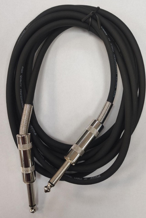 Cablu mono Jack 6.35 mm tata - Jack 6.35 mm tata 3m High Quality Professional by BST JACK/JACKM-3