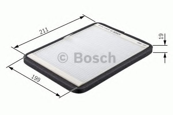 Filtru polen / aer habitaclu CITROEN XSARA Cupe (N0) (1998 - 2005) BOSCH 1 987 432 021