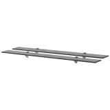 vidaXL Rafturi suspendate, 2 buc., 100 x 20 cm, sticlă, 8 mm
