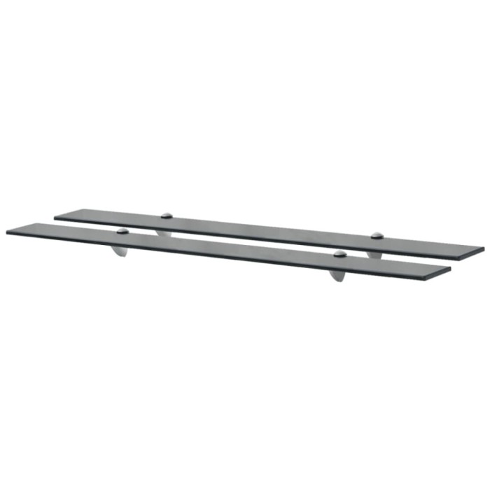 vidaXL Rafturi suspendate, 2 buc., 100 x 20 cm, sticlă, 8 mm