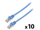 Patch cord F/UTP 6 litat CCA PVC albastru 3m 26AWG Fire: 8