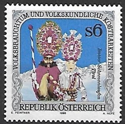 Austria 1996 - Folclor 1v.neuzat,perfecta stare(z) foto