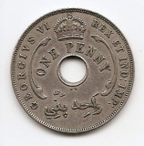 Africa de Vest Britanica 1 Penny 1937 KN - George V, Cupru-nichel, 31 mm KM-9