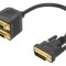 Adaptor DVI-D la DVI-I 0,3m Negru