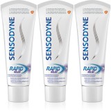 Sensodyne Rapid pasta de dinti cu Fluor pentru dinti sensibili 3x75 ml