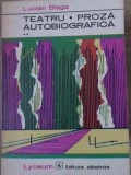 TEATRU PROZA AUTOBIOGRAFICA VOL.2 (ZAMOLXE, MESTERUL MANOLE, ANTON PANN)-LUCIAN BLAGA-254522