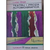 TEATRU PROZA AUTOBIOGRAFICA VOL.2 (ZAMOLXE, MESTERUL MANOLE, ANTON PANN)-LUCIAN BLAGA-254522