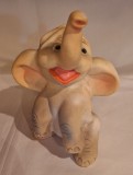 ELEFANT acrobat - de circ- figurina din cauciuc - Jucarie Aradeanca anii 1980