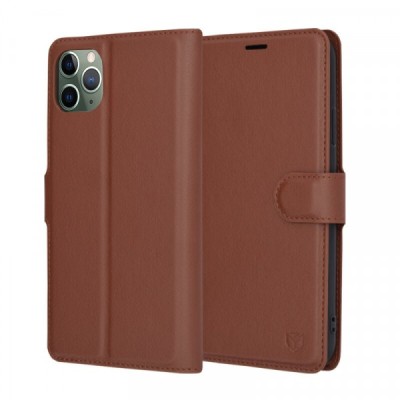 Husa pentru Apple iPhone 11 Pro Max, Techsuit, Leather Folio, Maro foto