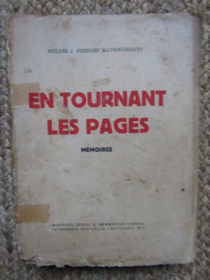 Roxane J. Berindei Mavrocordato - Răsfoind paginile, En Tournant les Pages foto