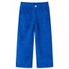 Pantaloni pentru copii, velur, albastru cobalt 104 14420, vidaXL