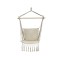 Hamac tip scaun suspendat, 100 x 50 x 110 cm, model macrameu, Bej