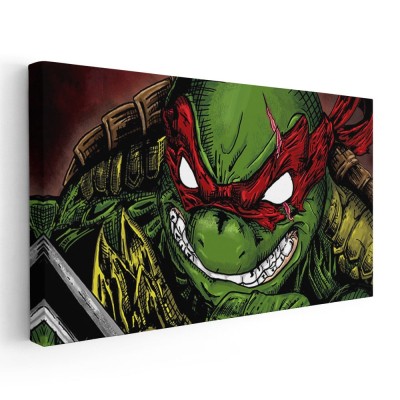 Tablou afis Testoasele Ninja desene animate 2196 Tablou canvas pe panza CU RAMA 30x60 cm foto