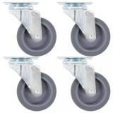 Gossi roti pivotante, 4 buc., 75 mm