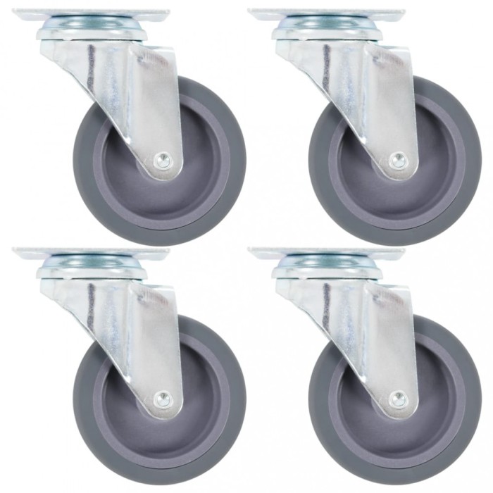 Gossi roti pivotante, 4 buc., 75 mm