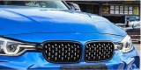Grile BMW Seria 3 F30 F31 F35 Negru/Chrome Diamant M Design 2012-2018 (320i, 325i, 328i, 330i, 335i)