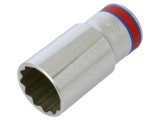 Cheie Tubulară 12 Colțuri KING TONY 1 1/8", 1/2", 77mm, Cod 423036S