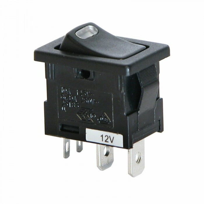 Intrerupator basculant cu LED 12V - Rosu CAR0810685