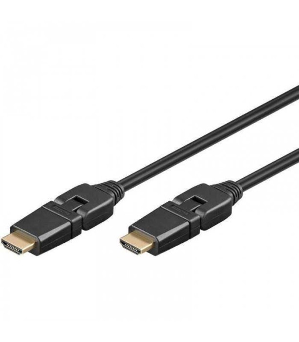 Cablu HDMI 360 3m V1.4 Ethernet 3D 4K UltraHD 2160p 30Hz Goobay