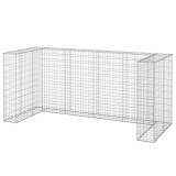 Cumpara ieftin Perete gabion pentru pubele, 254x100x110 cm, otel galvanizat