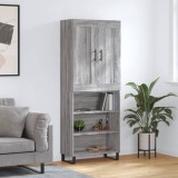 vidaXL Dulap &icirc;nalt, gri sonoma, 69,5x34x180 cm, lemn compozit