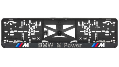 Set suport placute numar inmatriculare auto 3D (fata + spate) Bmw M power foto