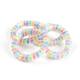 Set elastice colorate spirala pentru par