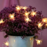 Cumpara ieftin Instalatie incarcare solara, 5m, 50 LED fluturi Fairy, interior/exterior
