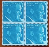USA-''personalitati-KENEDY''-timbru in bloc de 4-MNH LUX-NESTAMPIL.-VEZI SCAN