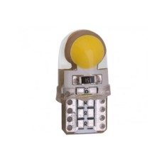 Led auto T10 (W5W) COB rezistent la apa, fara canbus, Xenon Bright