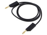 Cablu de măsurare Hirschmann T&amp;M 1m 60VDC 30VAC 32A negru