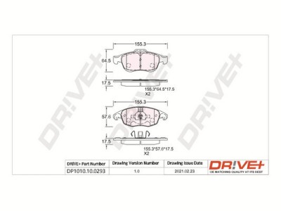 Dr!ve+ DP1010.10.0293 set placute frana,frana disc foto