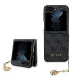 Cumpara ieftin Husa Guess 4G Charms pentru Samsung Galaxy Z Flip 5 Grey