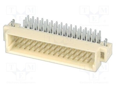 Conector DIN 41612 HARTING 48 pini soclu tată 90&amp;deg; THT aurit 2A foto