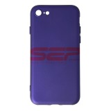 Husa Silicon Electric Purple pentru iPhone SE 2020, High Copy, Protectie Premium