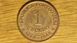 Guinea Bissau -moneda comemorativa raruta- 1 Escudo 1946 -Discovery- impecabila!, Africa